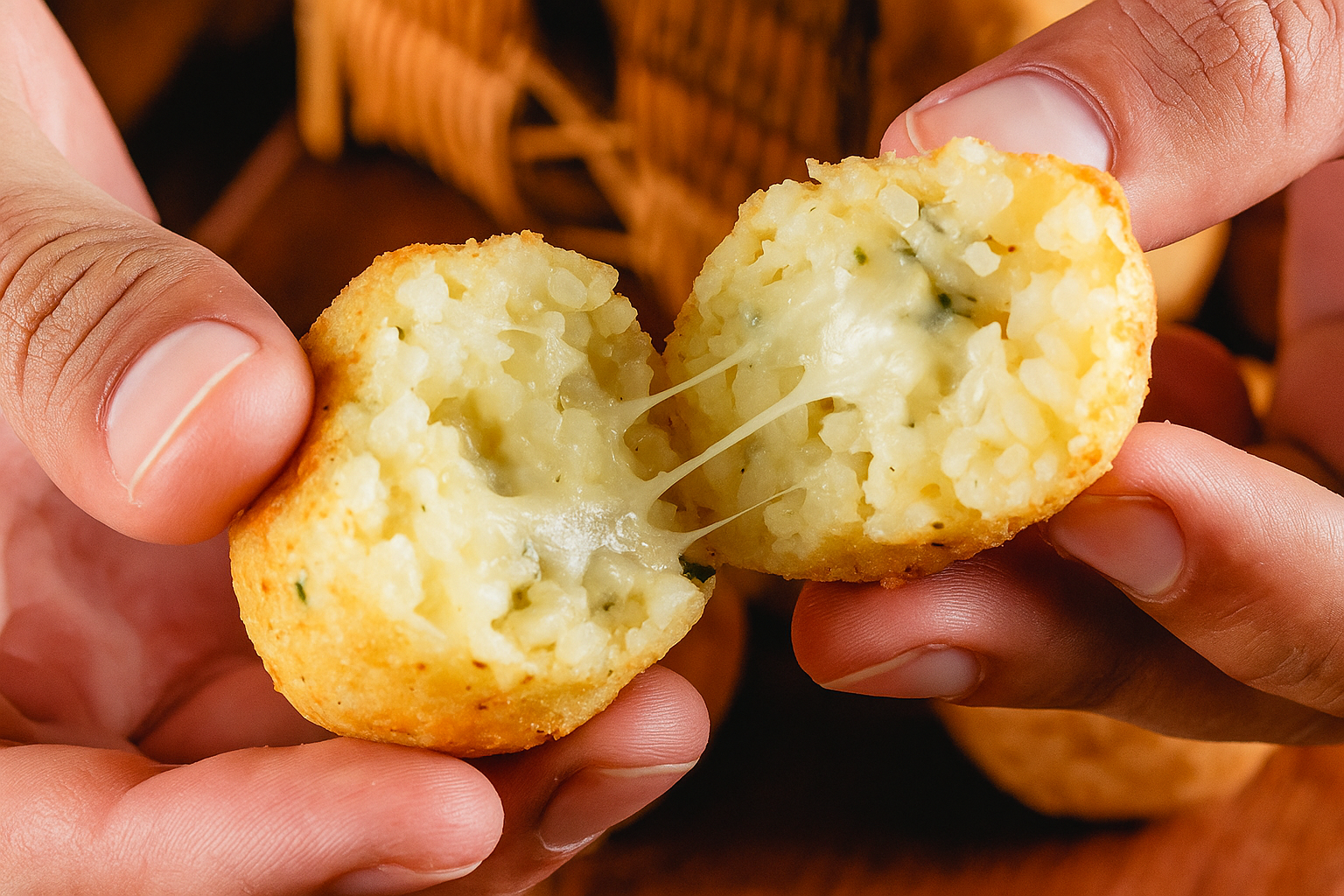 Bolinho de Arroz com Gorgonzola
